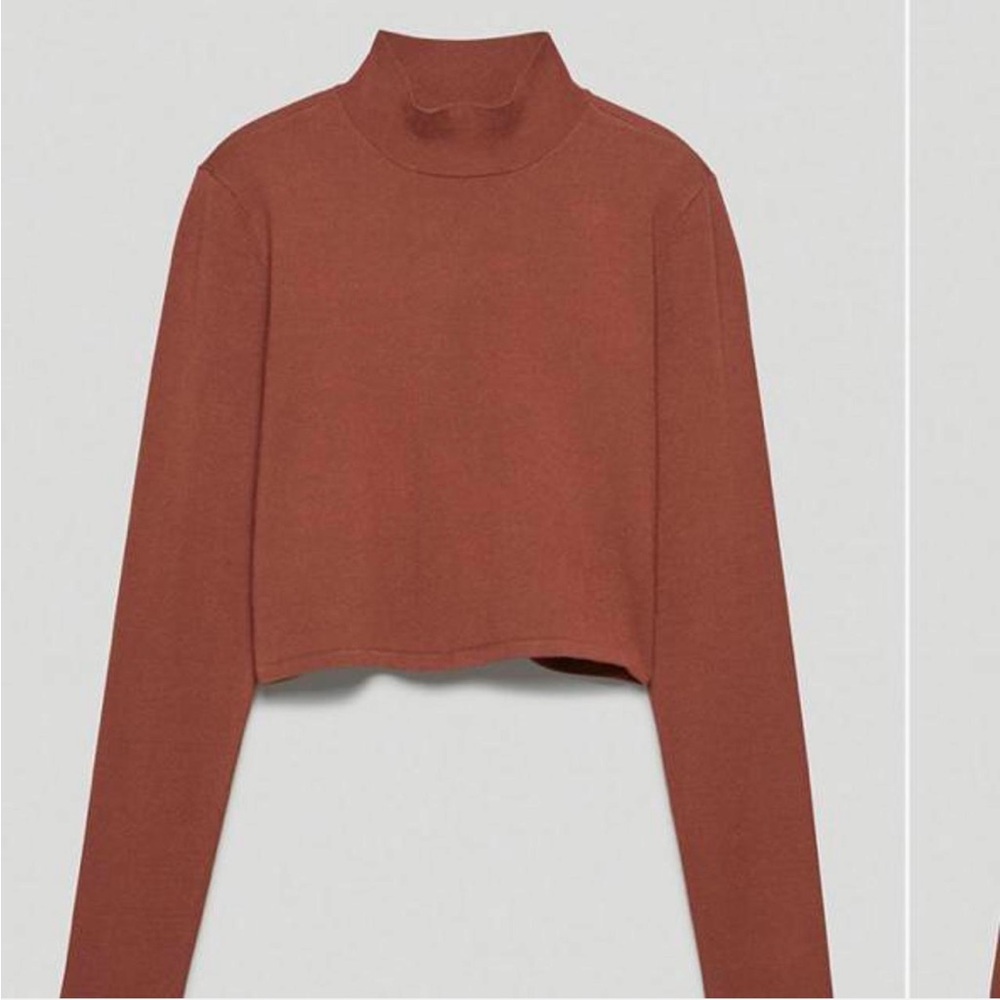 Sunday Best Ellie Sweater Long Sleeve Top in cognac